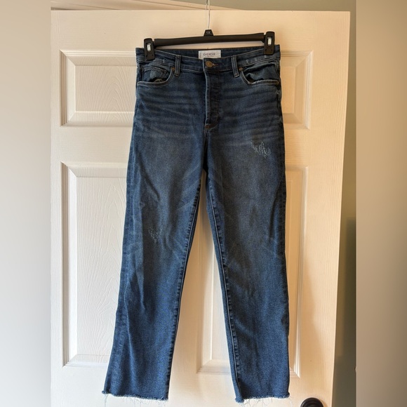 Evereve Denim - Evereve The Ever Straight Jeans Women’s 28 High Rise Dark Wash Straight Leg